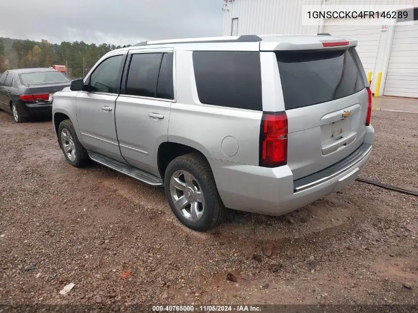 2015 Chevrolet Tahoe Ltz VIN: 1GNSCCKC4FR146289 Lot: 40765000