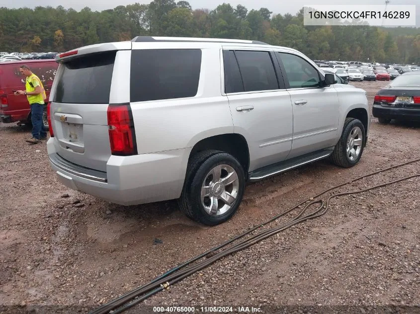 2015 Chevrolet Tahoe Ltz VIN: 1GNSCCKC4FR146289 Lot: 40765000