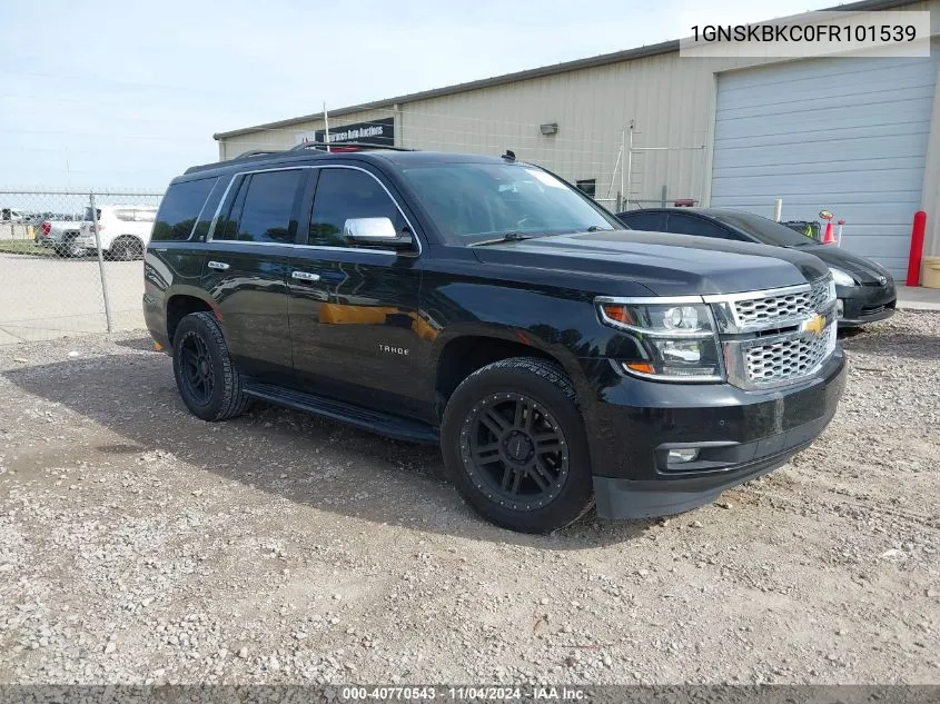 2015 Chevrolet Tahoe Lt VIN: 1GNSKBKC0FR101539 Lot: 40770543