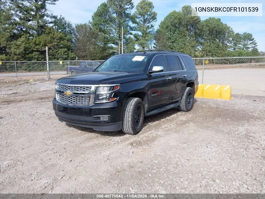 2015 Chevrolet Tahoe Lt VIN: 1GNSKBKC0FR101539 Lot: 40770543