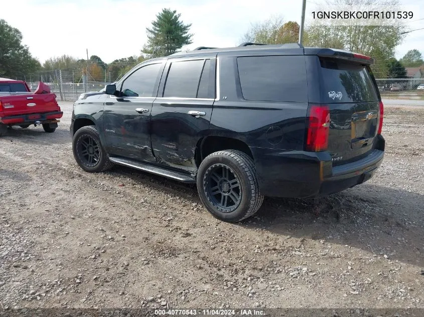 2015 Chevrolet Tahoe Lt VIN: 1GNSKBKC0FR101539 Lot: 40770543