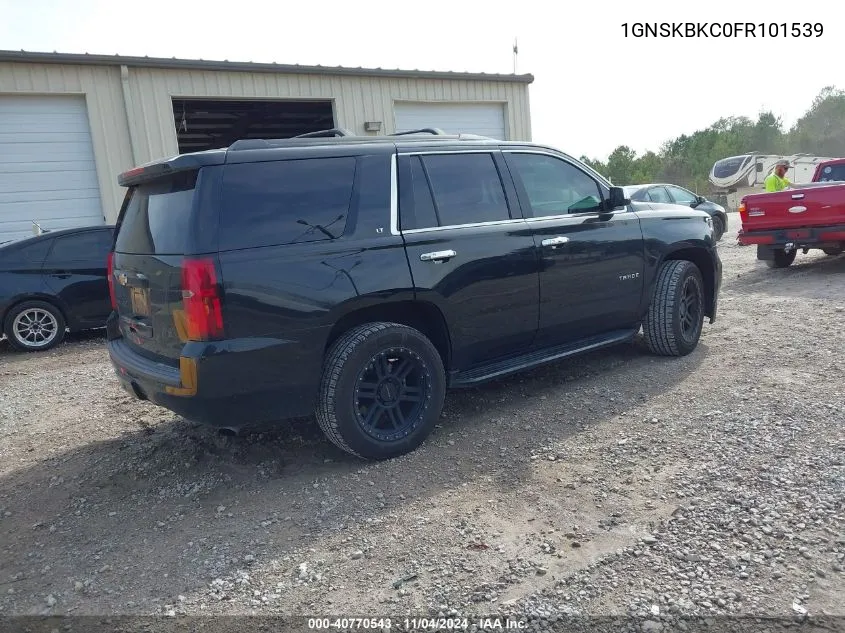 2015 Chevrolet Tahoe Lt VIN: 1GNSKBKC0FR101539 Lot: 40770543