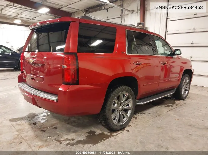 2015 Chevrolet Tahoe Ltz VIN: 1GNSKCKC3FR684453 Lot: 40780084