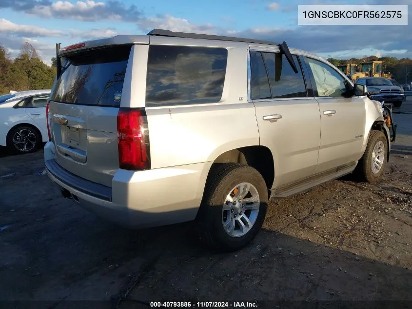 2015 Chevrolet Tahoe Lt VIN: 1GNSCBKC0FR562575 Lot: 40793886