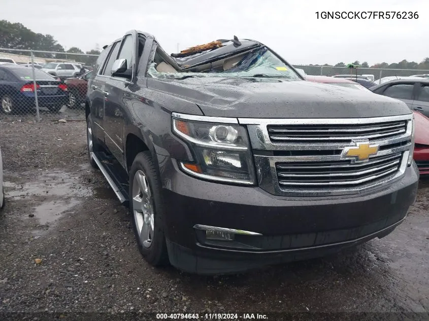 2015 Chevrolet Tahoe Ltz VIN: 1GNSCCKC7FR576236 Lot: 40794643