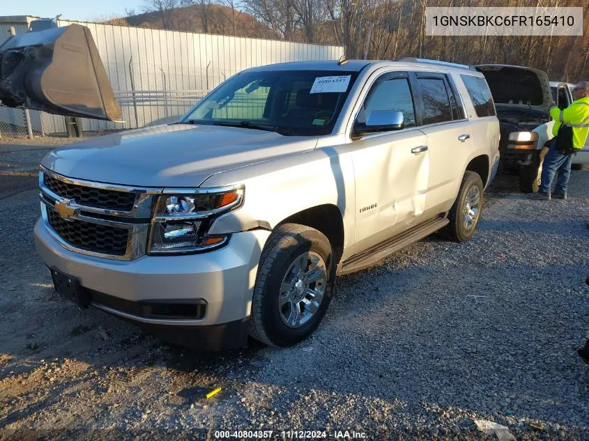 2015 Chevrolet Tahoe Lt VIN: 1GNSKBKC6FR165410 Lot: 40804357