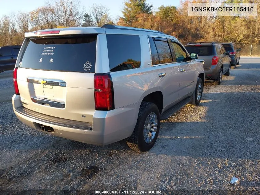 2015 Chevrolet Tahoe Lt VIN: 1GNSKBKC6FR165410 Lot: 40804357