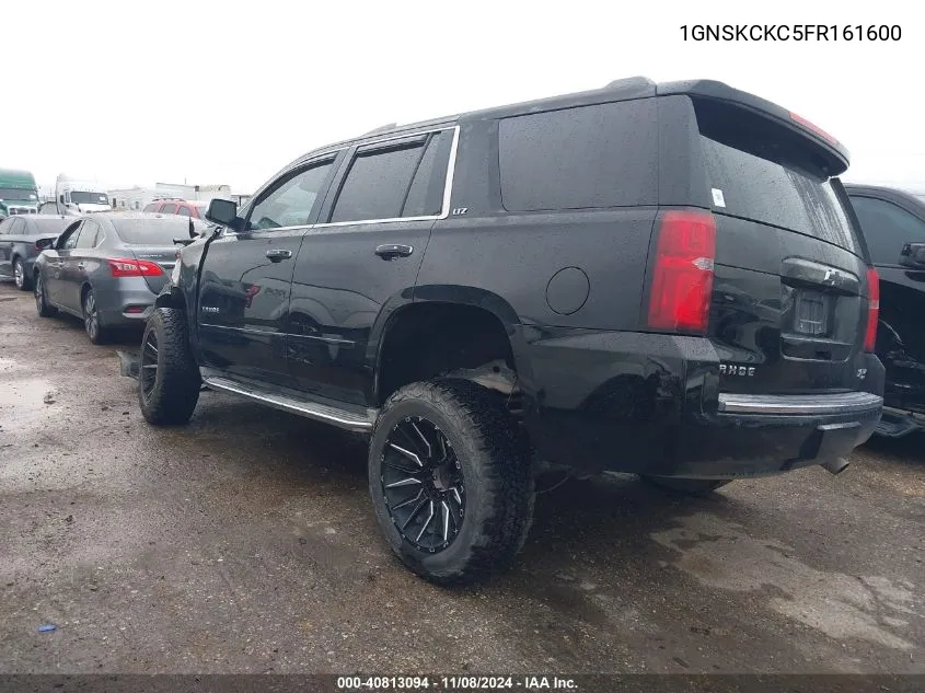 2015 Chevrolet Tahoe Ltz VIN: 1GNSKCKC5FR161600 Lot: 40813094