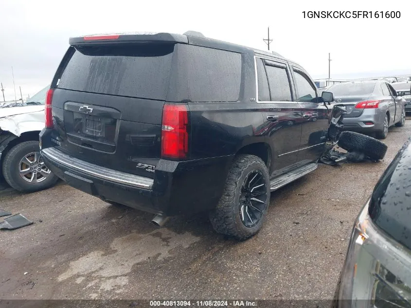 2015 Chevrolet Tahoe Ltz VIN: 1GNSKCKC5FR161600 Lot: 40813094