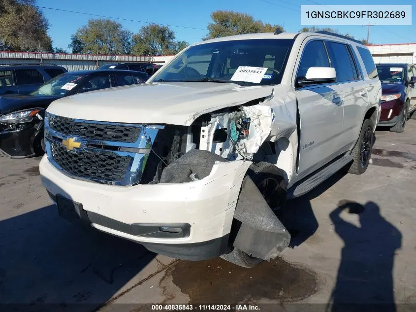 2015 Chevrolet Tahoe Lt VIN: 1GNSCBKC9FR302689 Lot: 40835843