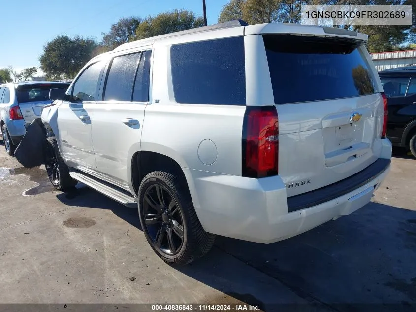 2015 Chevrolet Tahoe Lt VIN: 1GNSCBKC9FR302689 Lot: 40835843