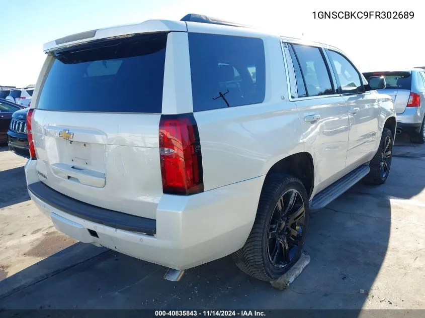 2015 Chevrolet Tahoe Lt VIN: 1GNSCBKC9FR302689 Lot: 40835843