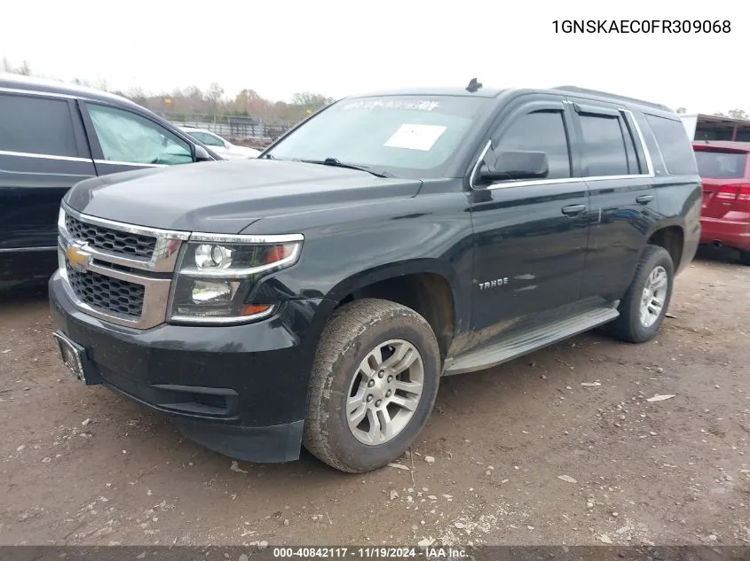 2015 Chevrolet Tahoe Ls VIN: 1GNSKAEC0FR309068 Lot: 40842117