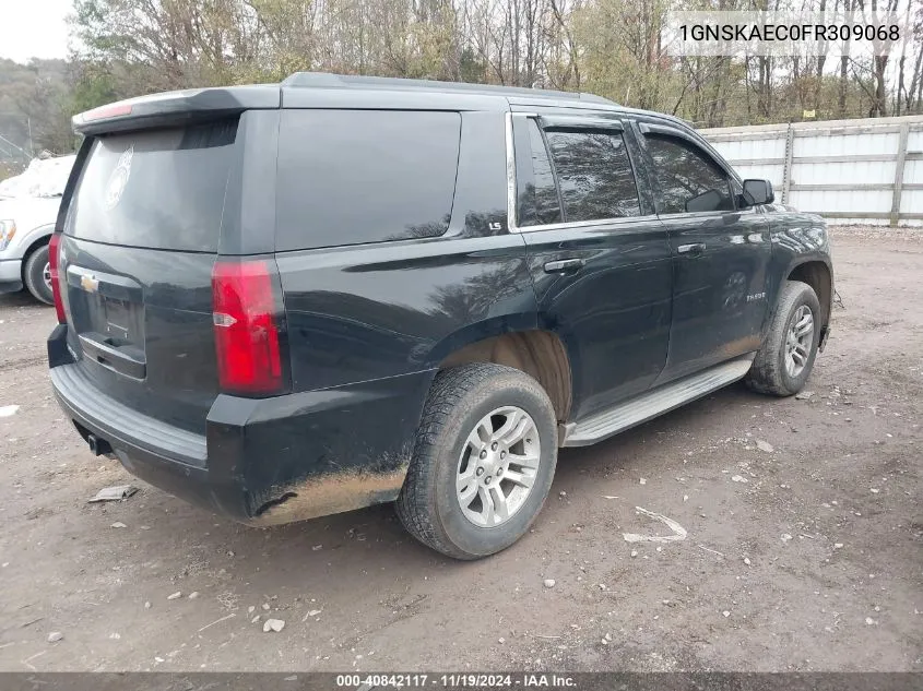 2015 Chevrolet Tahoe Ls VIN: 1GNSKAEC0FR309068 Lot: 40842117