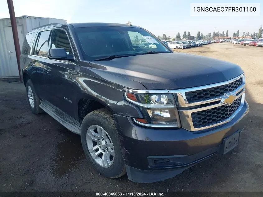 1GNSCAEC7FR301160 2015 Chevrolet Tahoe Ls