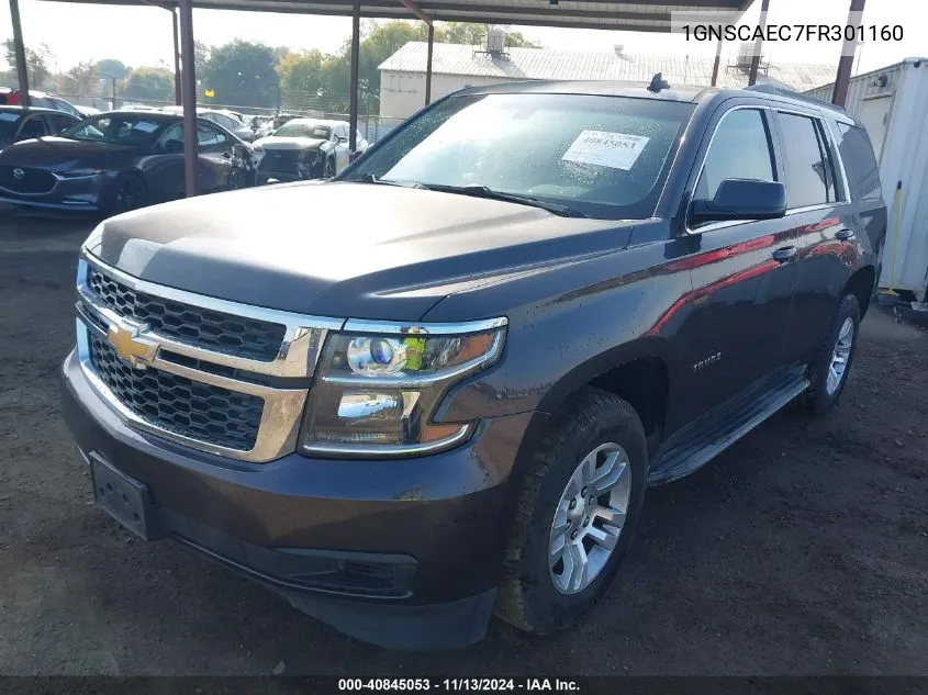 1GNSCAEC7FR301160 2015 Chevrolet Tahoe Ls