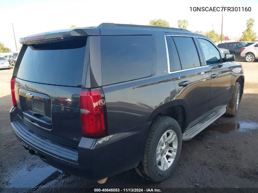 1GNSCAEC7FR301160 2015 Chevrolet Tahoe Ls