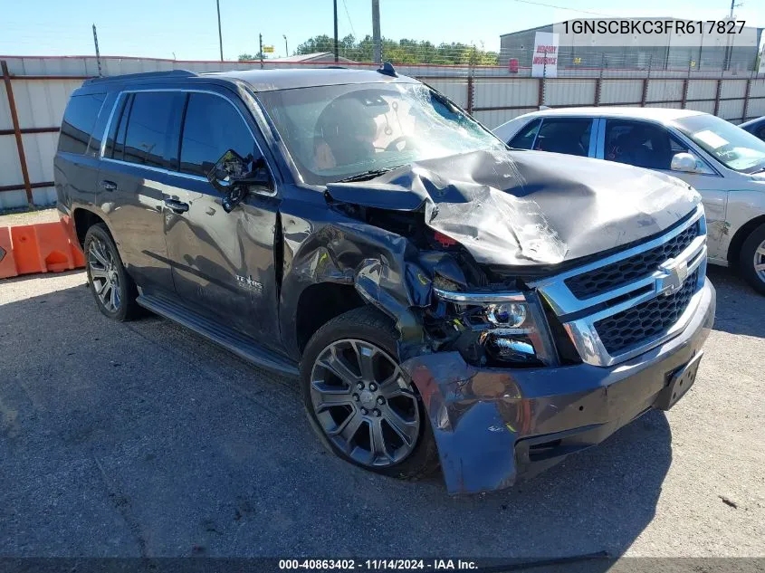 2015 Chevrolet Tahoe Lt VIN: 1GNSCBKC3FR617827 Lot: 40863402