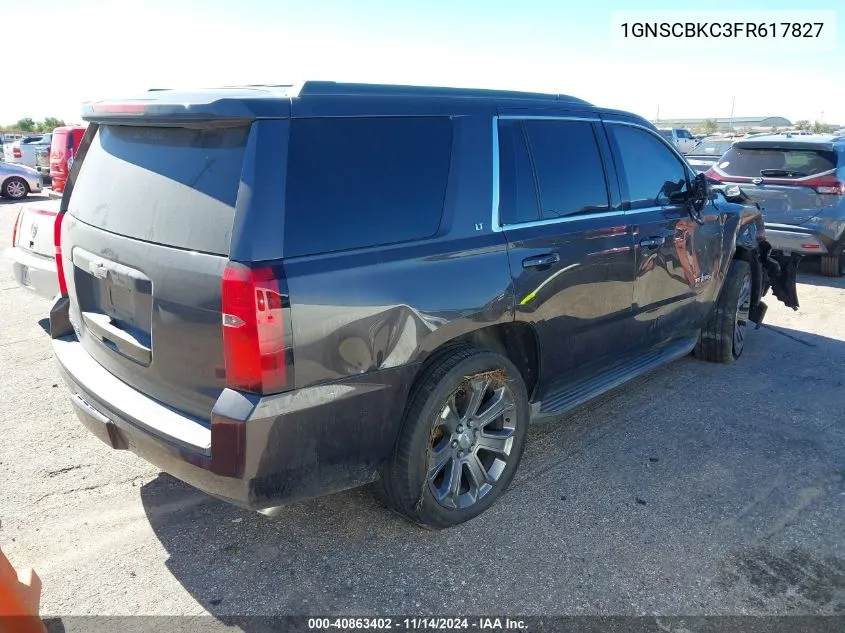 2015 Chevrolet Tahoe Lt VIN: 1GNSCBKC3FR617827 Lot: 40863402