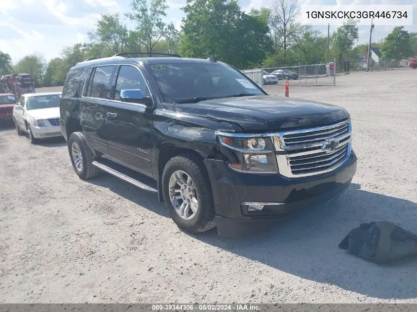 2016 Chevrolet Tahoe Ltz VIN: 1GNSKCKC3GR446734 Lot: 39344306