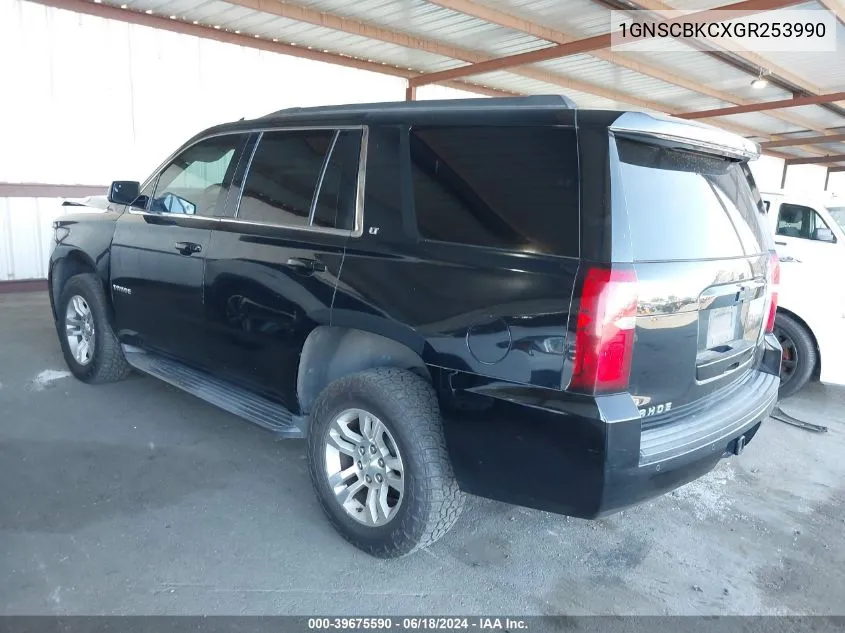 1GNSCBKCXGR253990 2016 Chevrolet Tahoe Lt