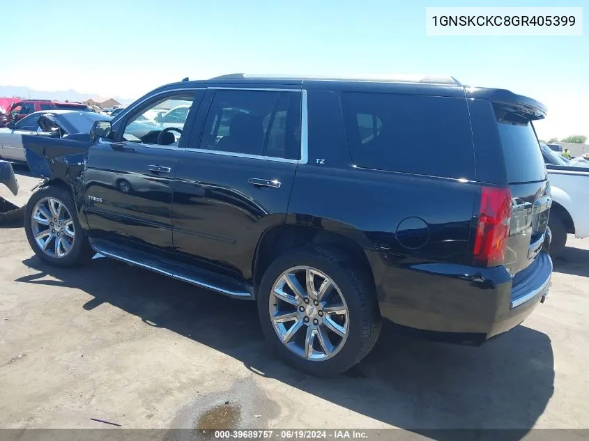 1GNSKCKC8GR405399 2016 Chevrolet Tahoe Ltz