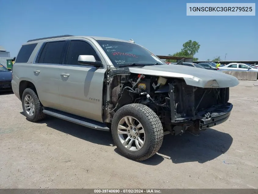 1GNSCBKC3GR279525 2016 Chevrolet Tahoe Lt