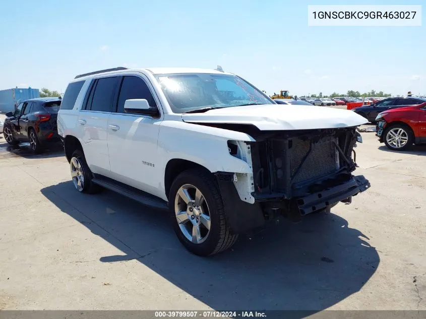 2016 Chevrolet Tahoe Lt VIN: 1GNSCBKC9GR463027 Lot: 39799507