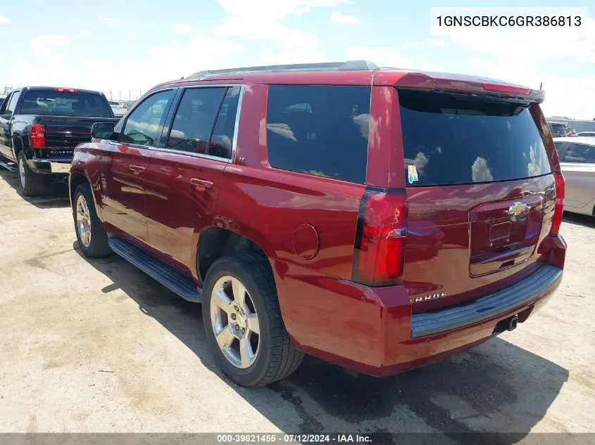 1GNSCBKC6GR386813 2016 Chevrolet Tahoe Lt