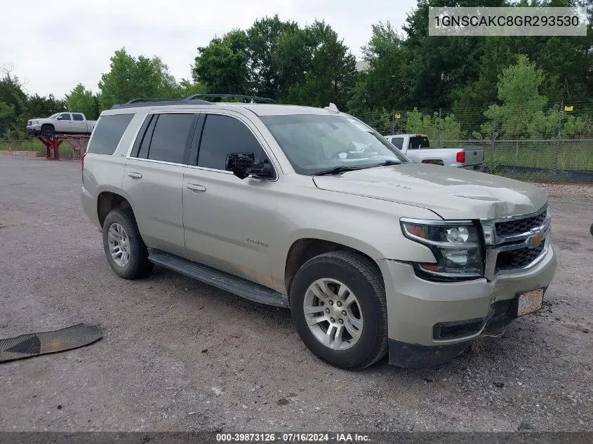 2016 Chevrolet Tahoe Ls VIN: 1GNSCAKC8GR293530 Lot: 39873126