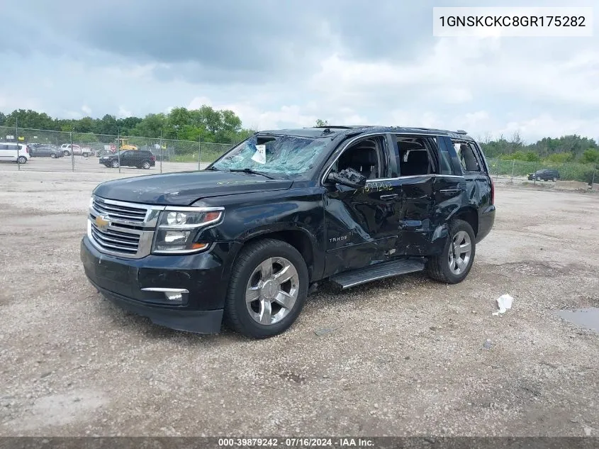 1GNSKCKC8GR175282 2016 Chevrolet Tahoe Ltz