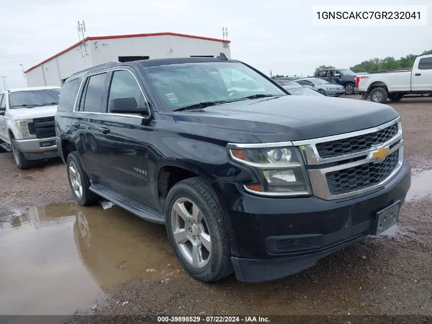 1GNSCAKC7GR232041 2016 Chevrolet Tahoe Ls