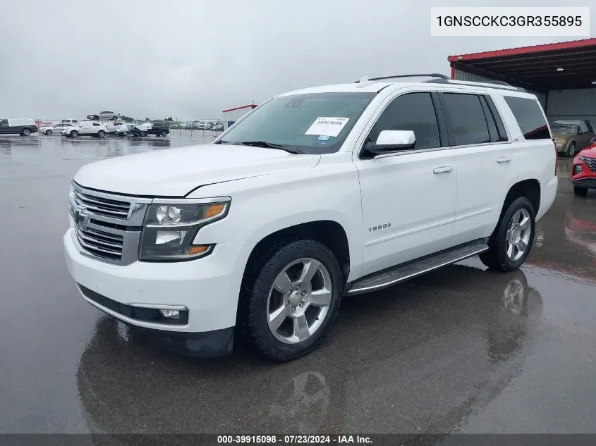 1GNSCCKC3GR355895 2016 Chevrolet Tahoe Ltz