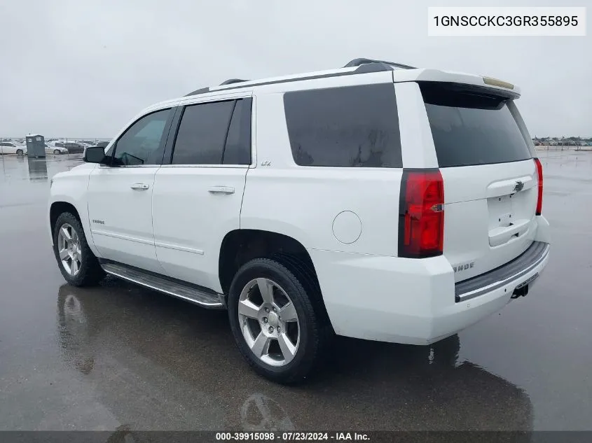 1GNSCCKC3GR355895 2016 Chevrolet Tahoe Ltz