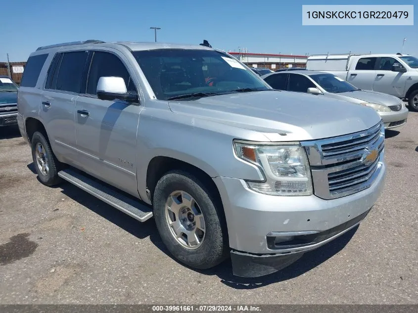 2016 Chevrolet Tahoe K1500 Ltz VIN: 1GNSKCKC1GR220479 Lot: 39961661