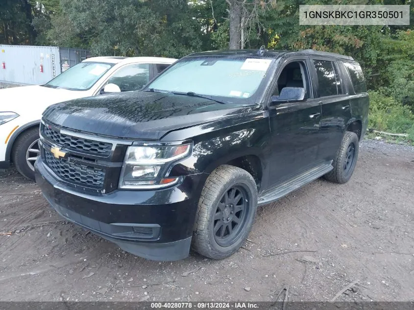 1GNSKBKC1GR350501 2016 Chevrolet Tahoe Lt