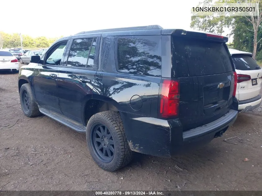 1GNSKBKC1GR350501 2016 Chevrolet Tahoe Lt