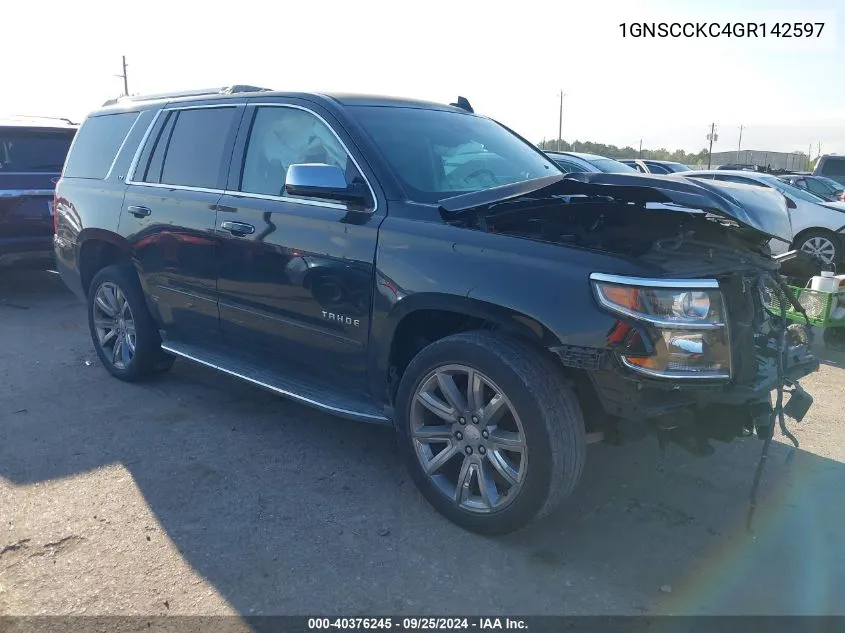 2016 Chevrolet Tahoe Ltz VIN: 1GNSCCKC4GR142597 Lot: 40376245