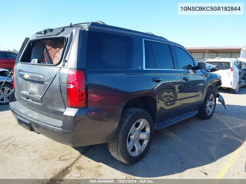 2016 Chevrolet Tahoe C1500 Lt VIN: 1GNSCBKC5GR182844 Lot: 40454560