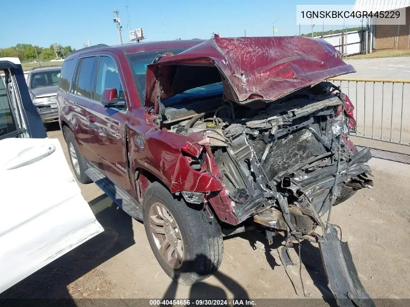 1GNSKBKC4GR445229 2016 Chevrolet Tahoe Lt