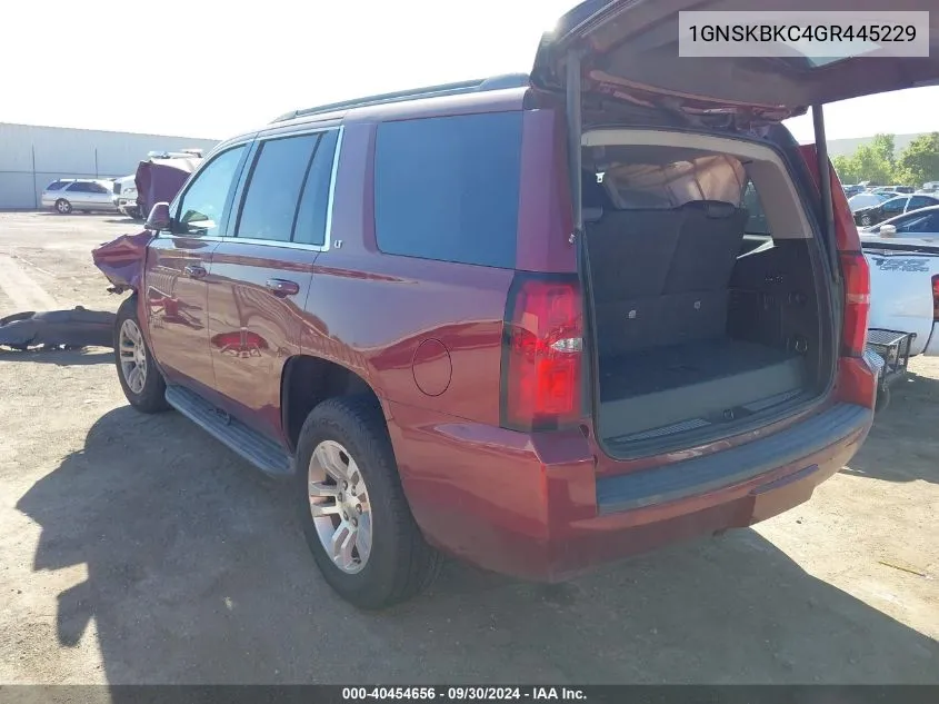 1GNSKBKC4GR445229 2016 Chevrolet Tahoe Lt