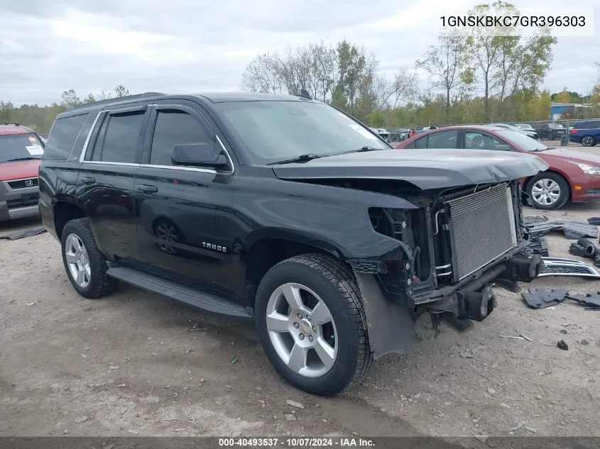 2016 Chevrolet Tahoe Lt VIN: 1GNSKBKC7GR396303 Lot: 40493537