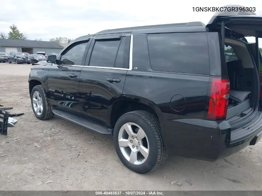 2016 Chevrolet Tahoe Lt VIN: 1GNSKBKC7GR396303 Lot: 40493537