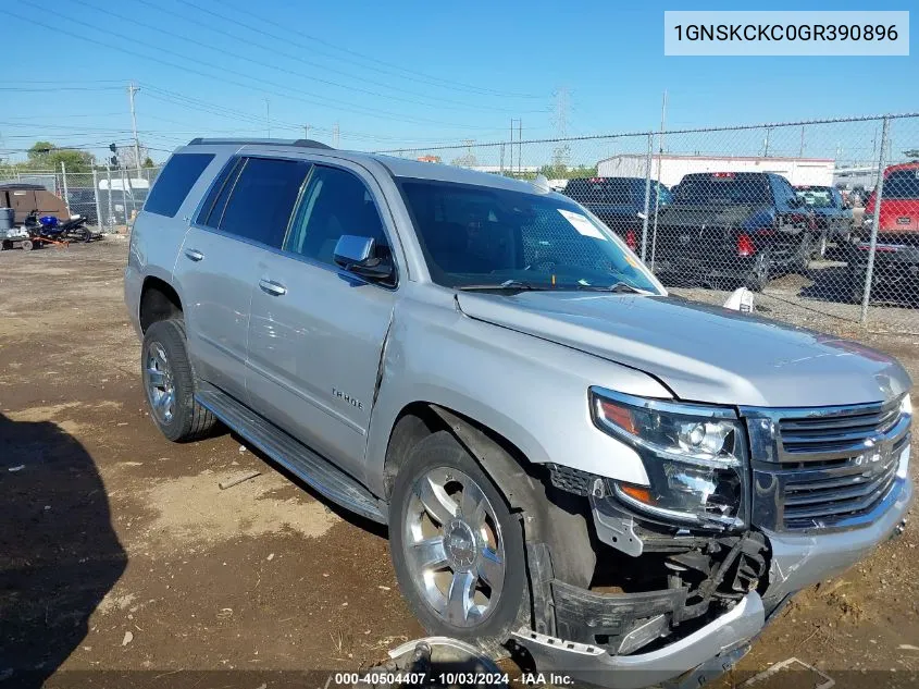 2016 Chevrolet Tahoe Ltz VIN: 1GNSKCKC0GR390896 Lot: 40504407