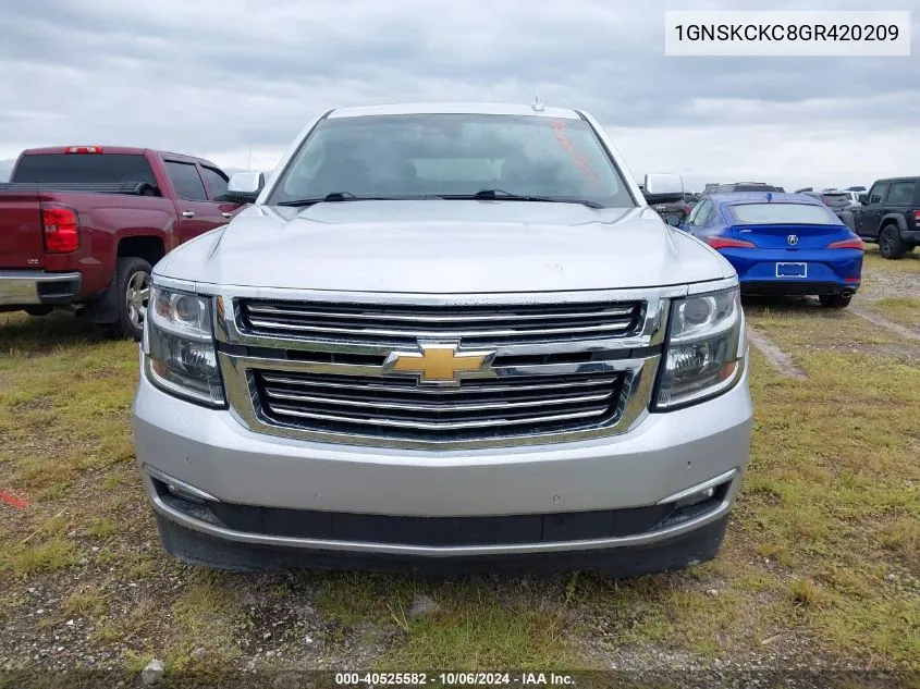 1GNSKCKC8GR420209 2016 Chevrolet Tahoe K1500 Ltz