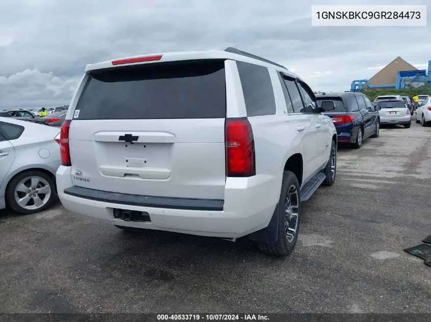 2016 Chevrolet Tahoe K1500 Lt VIN: 1GNSKBKC9GR284473 Lot: 40533719