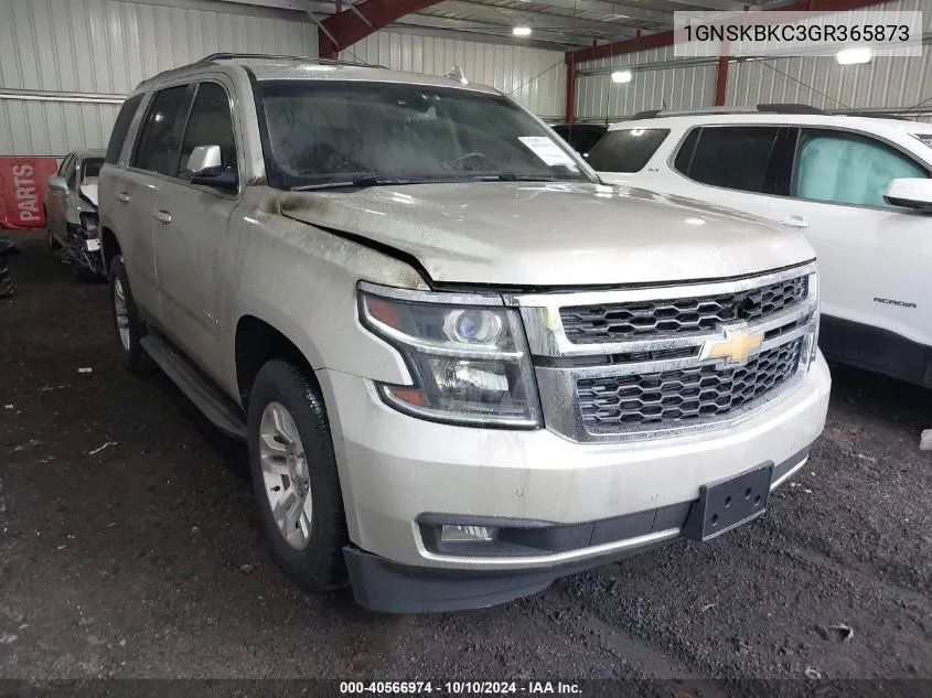 1GNSKBKC3GR365873 2016 Chevrolet Tahoe Lt