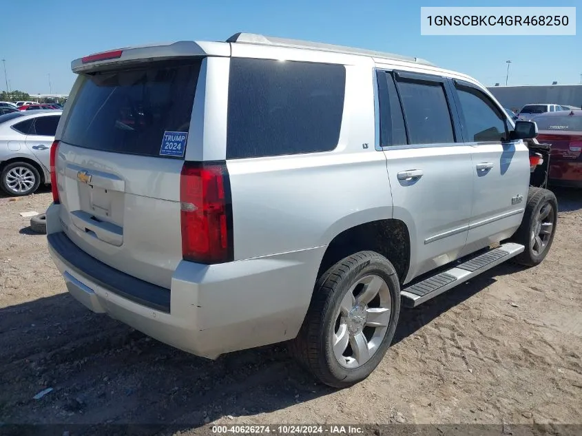 2016 Chevrolet Tahoe C1500 Lt VIN: 1GNSCBKC4GR468250 Lot: 40626274