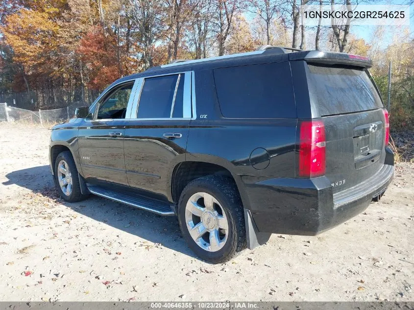 2016 Chevrolet Tahoe Ltz VIN: 1GNSKCKC2GR254625 Lot: 40646355