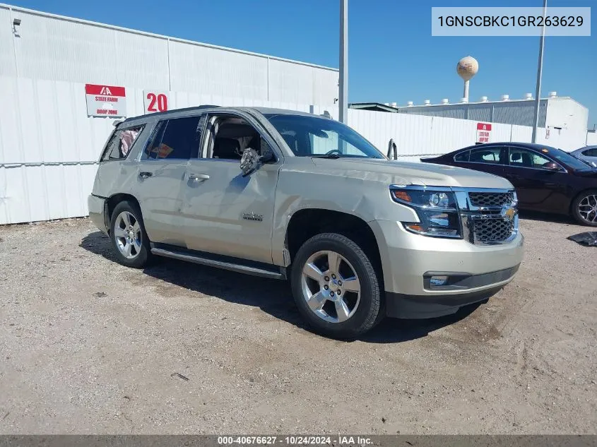 2016 Chevrolet Tahoe Lt VIN: 1GNSCBKC1GR263629 Lot: 40676627